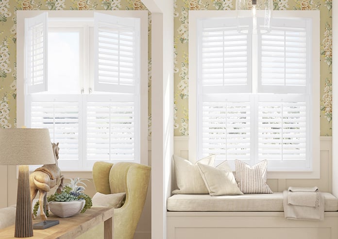 Bromley, True White - Tier on Tier Plantation Shutter - Image 3